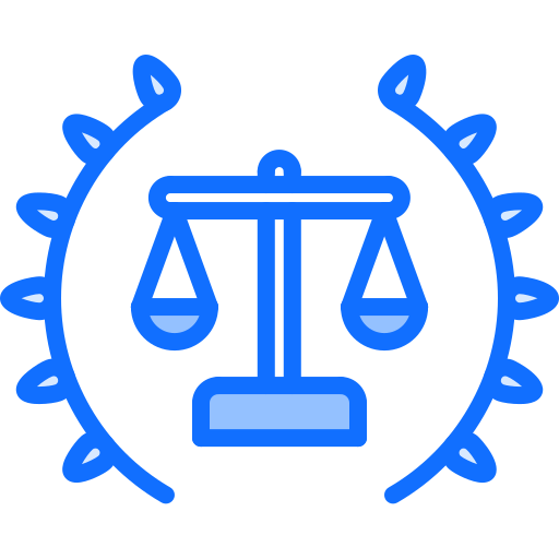 裁判所 Coloring Blue icon