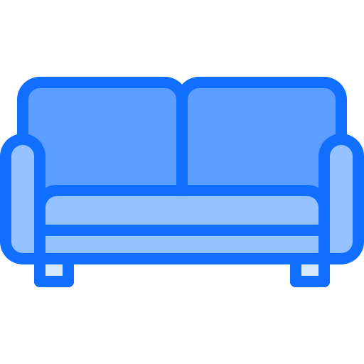 Couch Coloring Blue icon