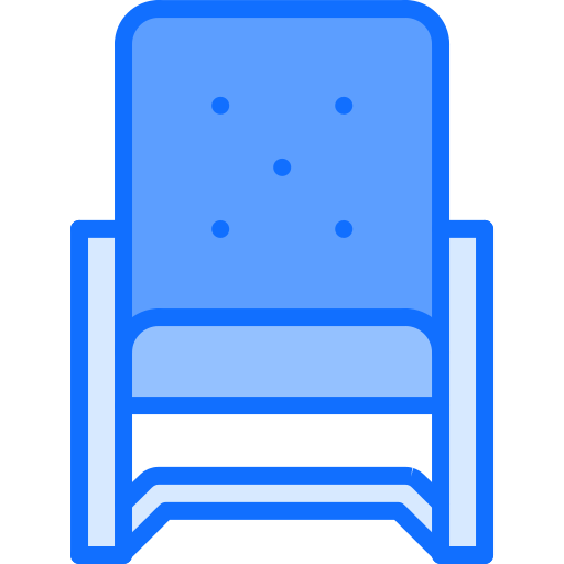sessel Coloring Blue icon