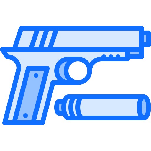 pistolet Coloring Blue ikona