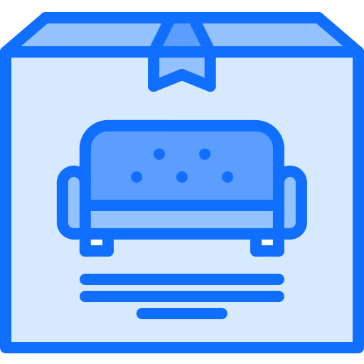 box Coloring Blue icon