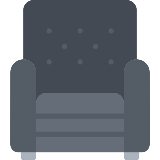 アームチェア Coloring Flat icon