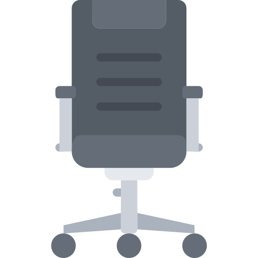 stoel Coloring Flat icoon