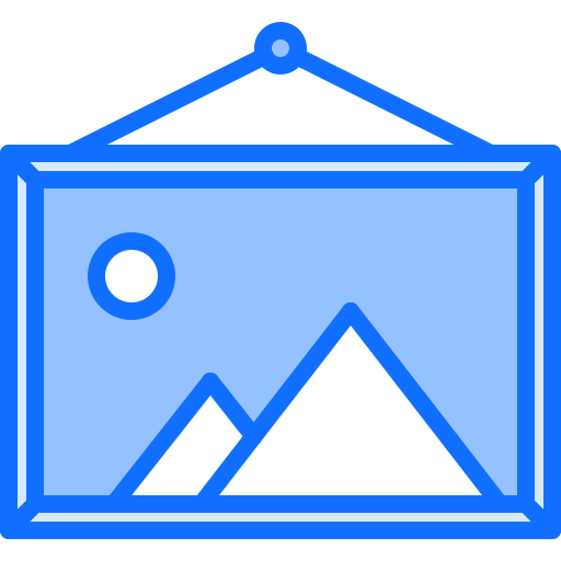 Image Coloring Blue icon