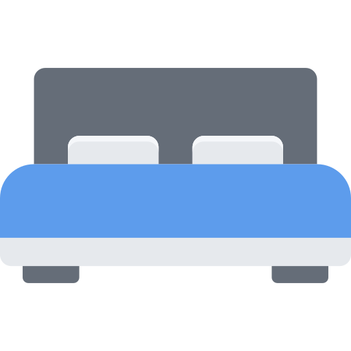 łóżko Coloring Flat ikona