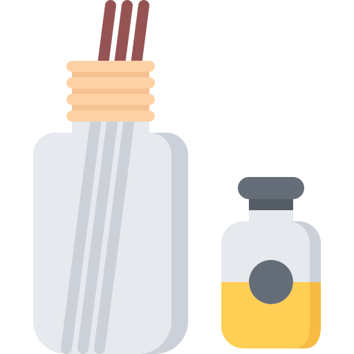 Aromatherapy Coloring Flat icon