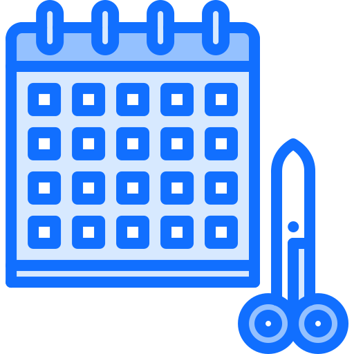Appointment Coloring Blue icon