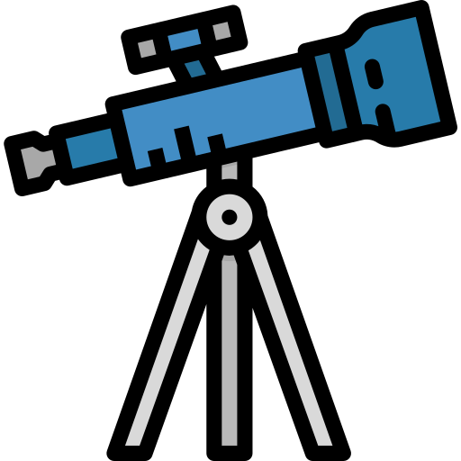 teleskop photo3idea_studio Lineal Color ikona
