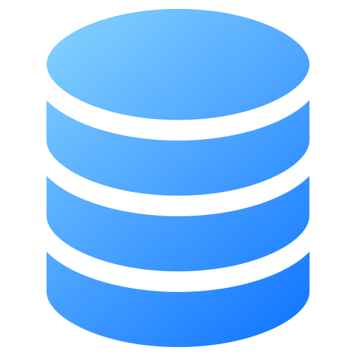 base de datos Generic gradient fill icono