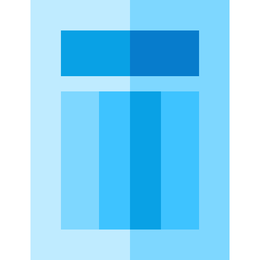 seitenlayout Basic Straight Flat icon