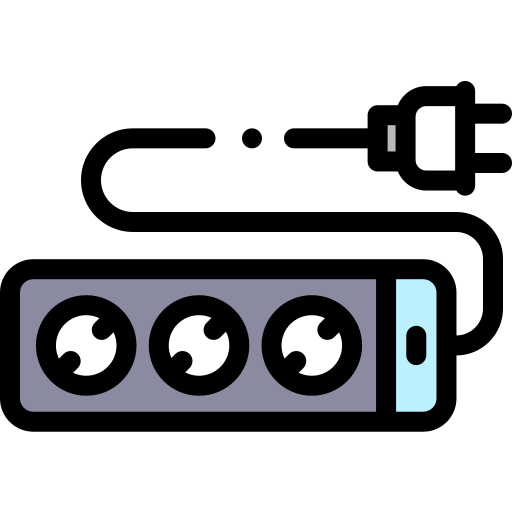 케이블 Detailed Rounded Lineal color icon