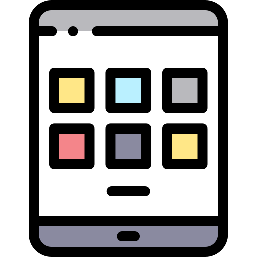 コンピューター Detailed Rounded Lineal color icon