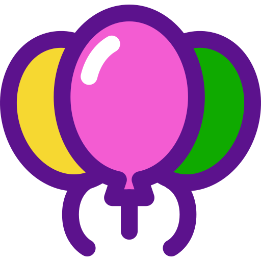 Balloons Darius Dan Lineal Color icon