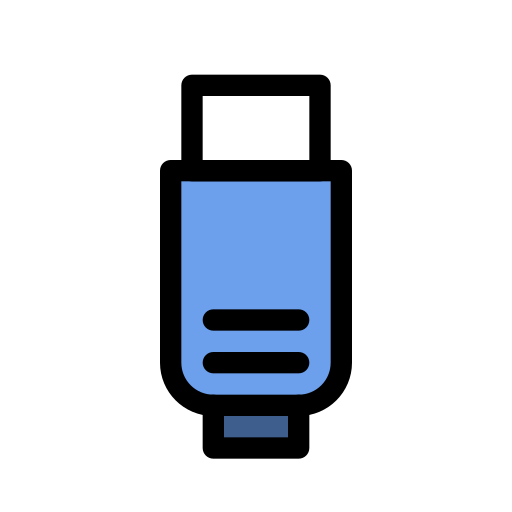 usb tipo c Generic color lineal-color icono
