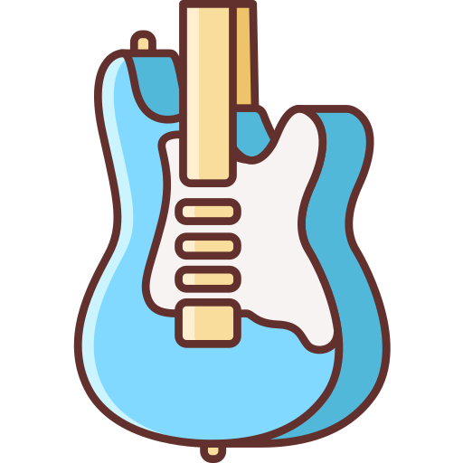 Guitar Flaticons Lineal Color icon