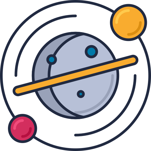 Astronomía Flaticons Lineal Color icono