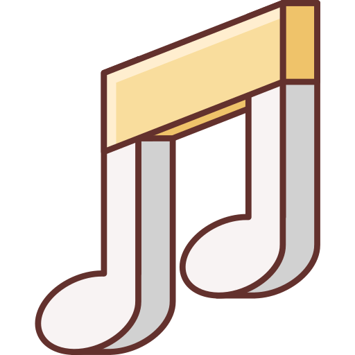 Musical note Flaticons Lineal Color icon