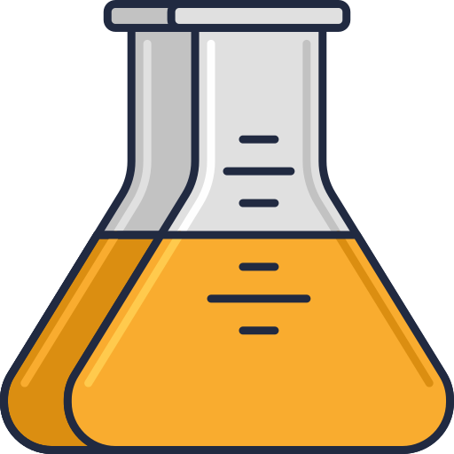 Erlenmeyer Flaticons Lineal Color icon