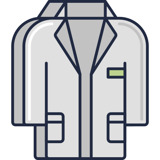 Bata de laboratorio Flaticons Lineal Color icono