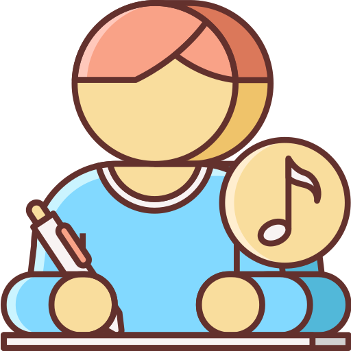Songwriter Flaticons Lineal Color icon