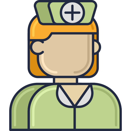 Enfermería Flaticons Lineal Color icono