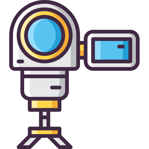 camcorder Flaticons Lineal Color icon