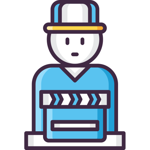 film Flaticons Lineal Color icon