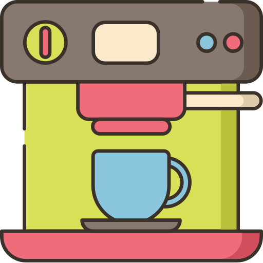 filiżanka kawy Flaticons Lineal Color ikona