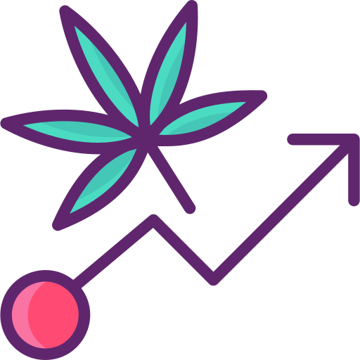 marihuana Flaticons Lineal Color ikona