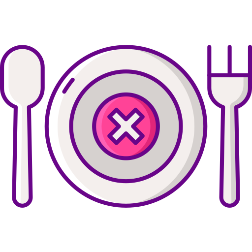 No food Flaticons Lineal Color icon