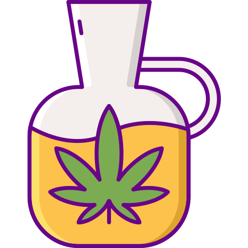 Cannabis oil Flaticons Lineal Color icon