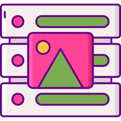 데이터 시각화 Flaticons Lineal Color icon