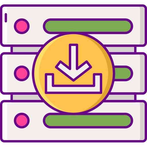 サーバー Flaticons Lineal Color icon