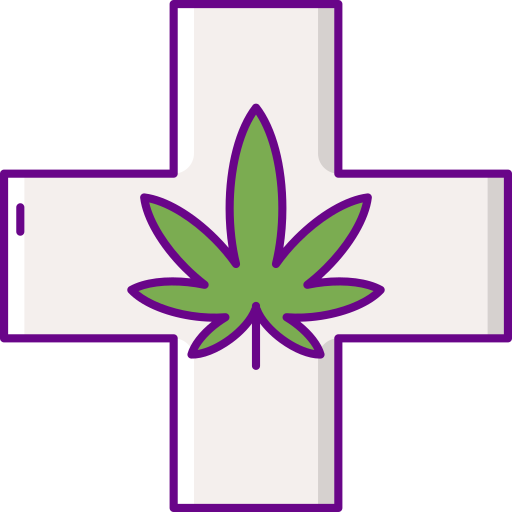 marihuana Flaticons Lineal Color ikona