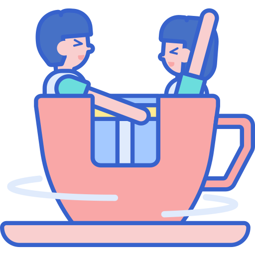 Поездка на чашке чая Flaticons Lineal Color иконка