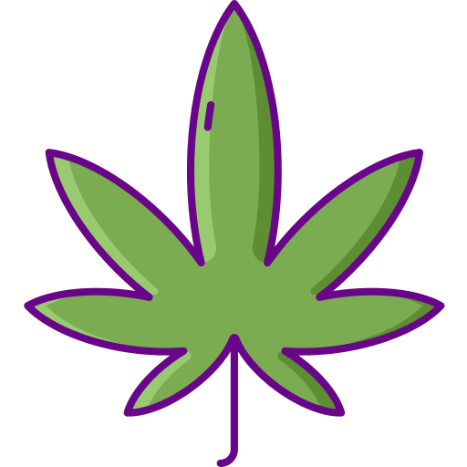 Cannabis Flaticons Lineal Color icon