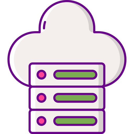 Web hosting Flaticons Lineal Color icon