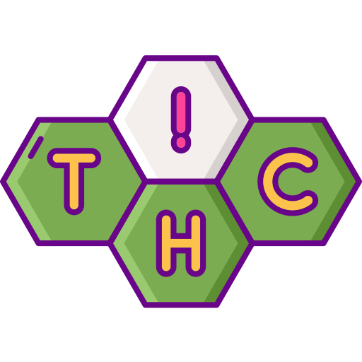 Tetrahidrocannabinol Flaticons Lineal Color icono