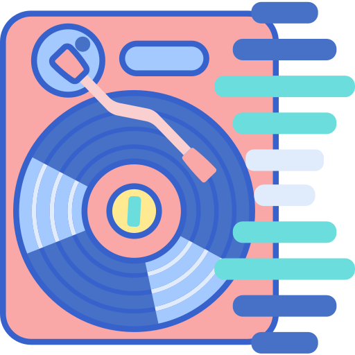 elektronische tanzmusik Flaticons Lineal Color icon