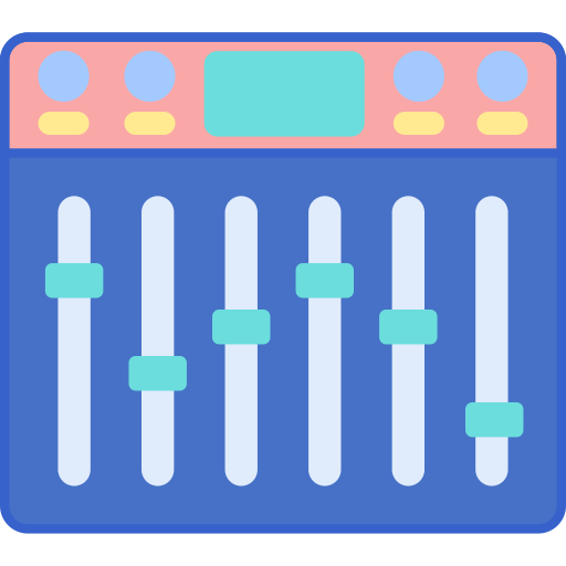 Equalizer Flaticons Lineal Color icon