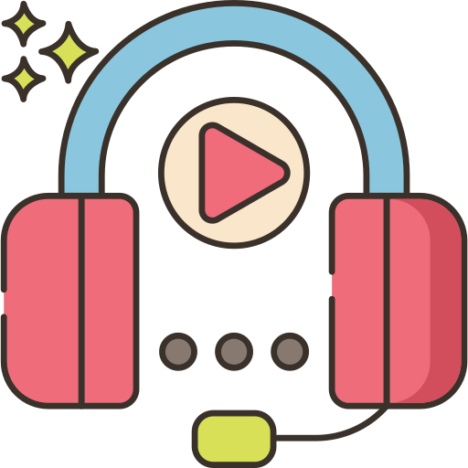 audio Flaticons Lineal Color icoon