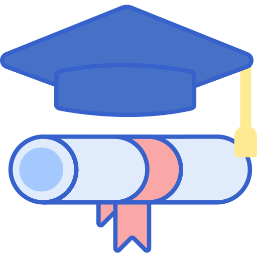 graduación Flaticons Lineal Color icono