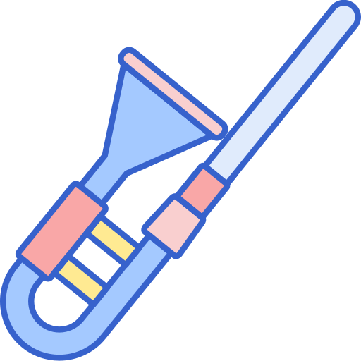 Trombone Flaticons Lineal Color icon