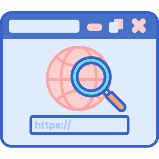 Search engine Flaticons Lineal Color icon