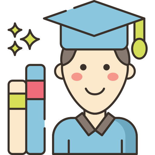 Student Flaticons Lineal Color icon