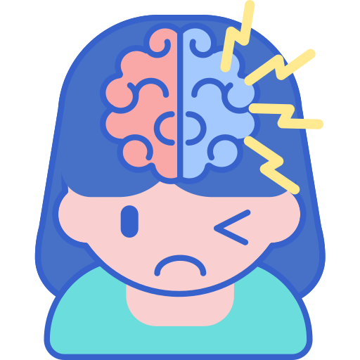 migraine Flaticons Lineal Color icoon