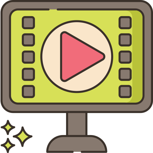 video lezione Flaticons Lineal Color icona