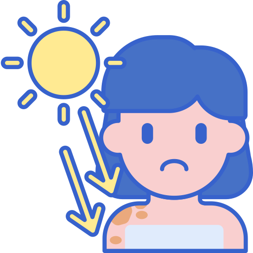Skin cancer Flaticons Lineal Color icon