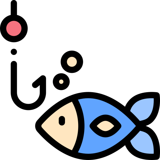 Ловит рыбу Detailed Rounded Lineal color иконка