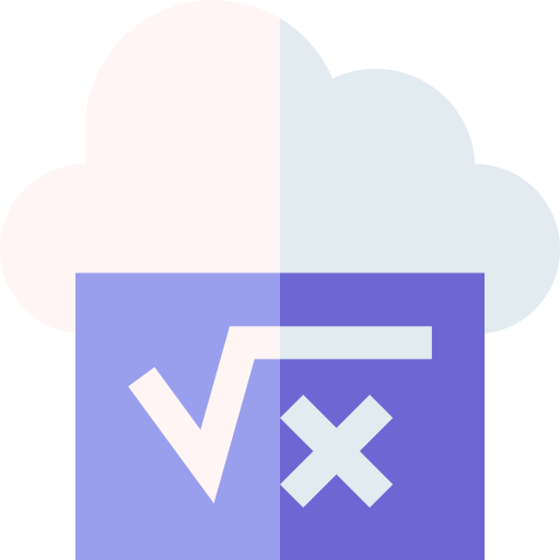 Cloud computing Basic Straight Flat icon